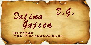 Dafina Gajica vizit kartica